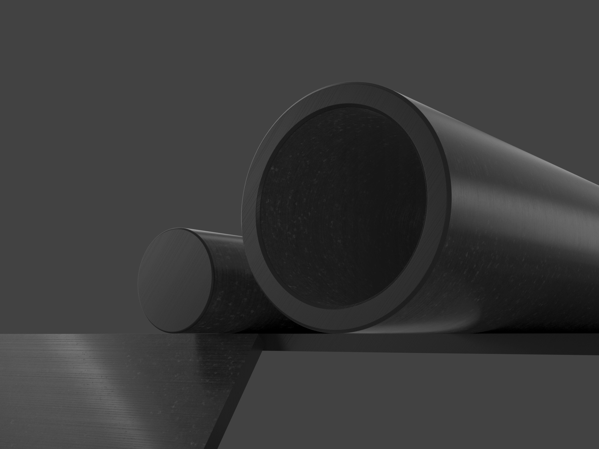 TIVAR® ECO black Antistatic UHMW-PE plastic stock shapes